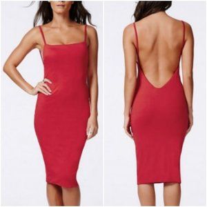 Missguided Low Back Midi Dress